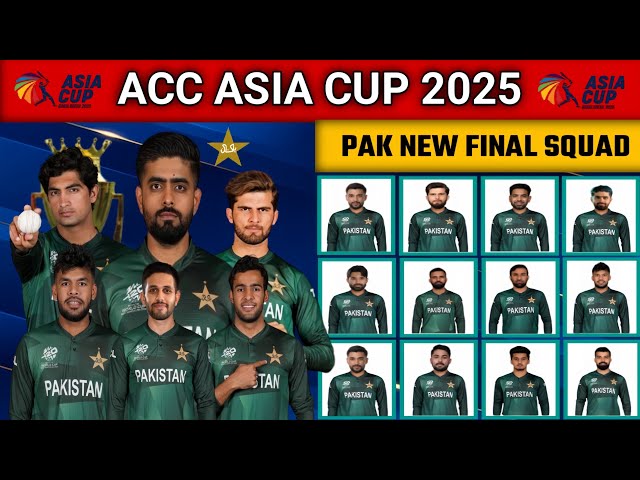 Pakistan Squad for Asia Cup 2025
